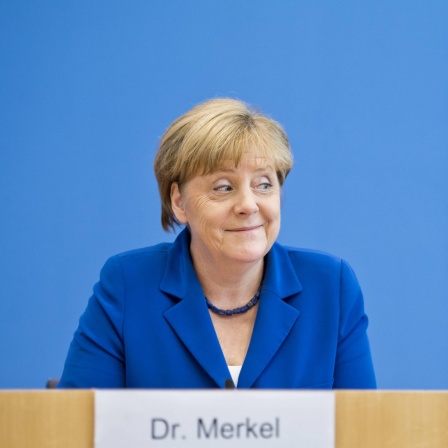 Bundeskanzlerin Angela Merkel während der jährlichen Sommerpressekonferenz im Juli 2016 (Archivbild)