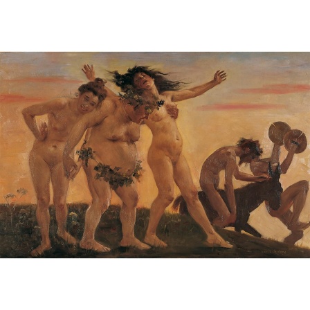 Lovis Corinth, Heimkehrende Bacchanten, 1898, Öl auf Leinwand, 60,5 x 90,5 cm, Von der Heydt-Museum Wuppertal