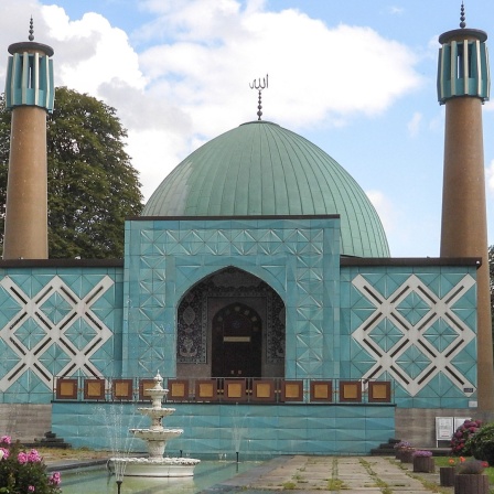 Die Blaue Moschee in Hamburg.