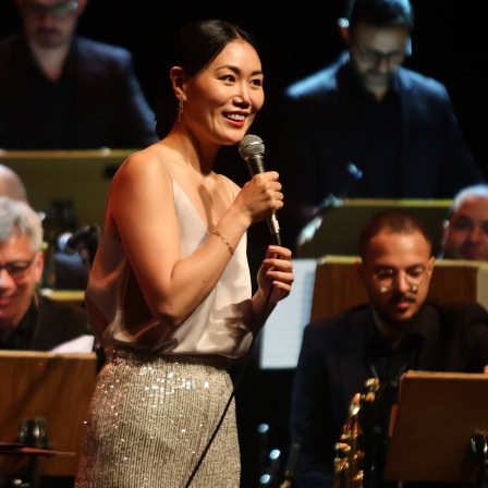 Die südkoreanische Jazzmusikerin Jihye Lee bei einem Auftritt in São Paulo im Mai 2024.