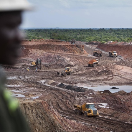 Kupfermine der Mopani Copper Mines in Sambia: Im Bild ist der Teil der Mine zu sehen in dem das Kupfer oberirdisch abgebaut wird.