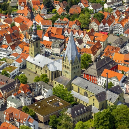Luftbildaufnahme der Innenstadt von Soest