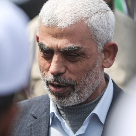 Jihia al-Sinwar, Chef der Hamas im Gazastreifen, bei einer Veranstaltung in Gaza im März 2022.