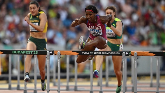 Sportschau - 100 M Hürden - Harrison Haut Einen Raus - Die Vorläufe Der Frauen