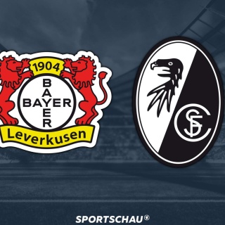 Logo Bayer Leverkusen gegen SC Freiburg