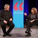 Philipp Blom und Stephanie Rohde im Gespräch auf der Bühne der Litcologne 2023