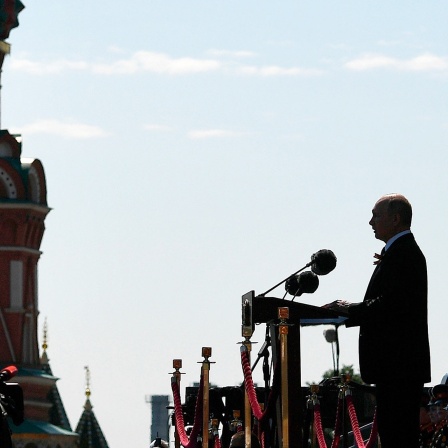 Vladimir Putin vor dem Kreml