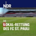 Ein verschwommes Stadion - darüber der Schriftzug "Die Bokalrettung - das Wunder des FC St. Pauli"
