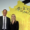 Christian Prudhomme, Direktor der Tour de France, und Marion Rousse, Direktorin der Tour de France Femmes.