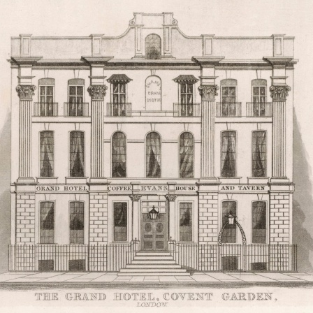Zeichnung des Grand Hotel Covent Garden um 1850