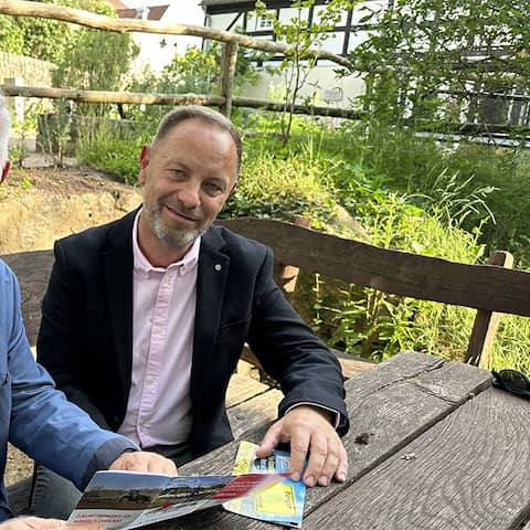 Thomas Mix aus Buckow (l.) und Thomas Mix aus Podelzig (r.), Bild: Antenne Brandenburg/Michel Nowak