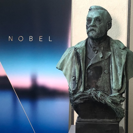 Eine Büste von Alfred Nobel steht im Stockholmer Karolinska-Institut.