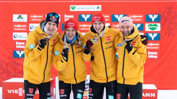 Sportschau Wintersport - Deutsche Skispringer Holen Dritten Platz Zum Abschluss