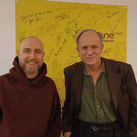 Ulrich Tukur und Moderator Olaf Kosert