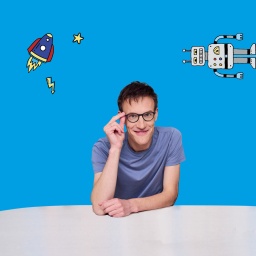Der Host des Podcasts &#034;Fakt ab! Eine Woche Wissenschaft&#034;, Aeneas Rooch