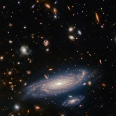 Eine Galaxie mit vielen Sternen