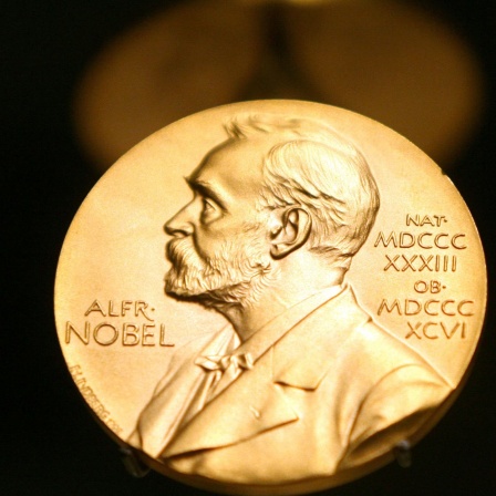 Medaille mit dem Konterfei von Alfred Nobel