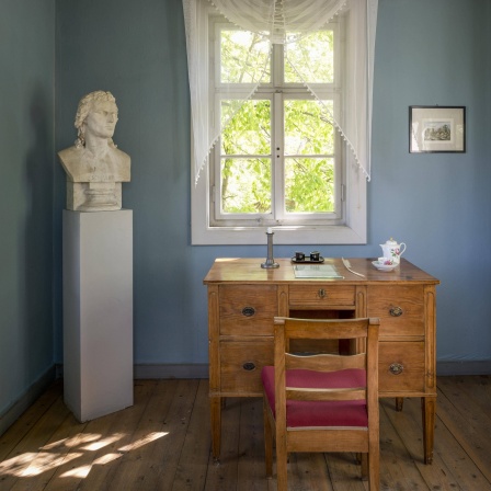 Arbeitszimmer von Schiller in der Gartenzinne in Jena