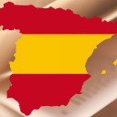 Spanien ist Gastland der Frankfurter Buchmesse 2022 - Umriss von Spanien vor einem Aufgeschlagenen Buch