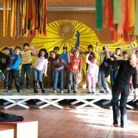 Schultheateraufführung von Grundschülern