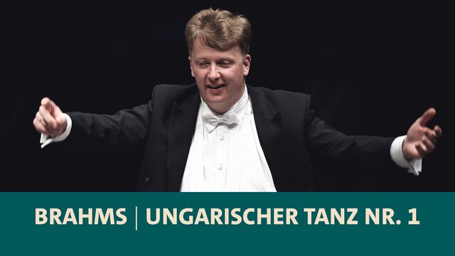 Matthias Foremny dirigiert die Deutsche Radiophilharmonie Saarbrücken-Kaiserslautern mit dem Ungarischen Tanz Nr. 1 in g-Moll von Johannes Brahms