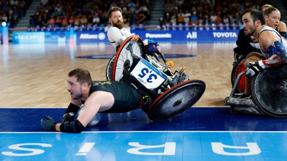 Sportschau Paralympics 2024 - Rollstuhl-rugby: Gruppe A, Ger - Usa Im Re-live