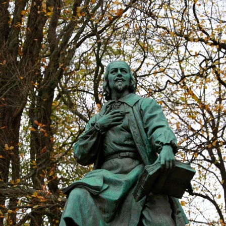 Das Jakob-Böhme-Denkmal im Park des Friedens in Görlitz