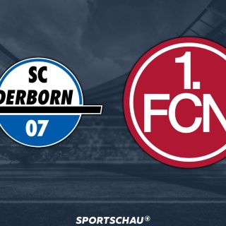 Logo SC Paderborn 07 gegen 1. FC Nürnberg