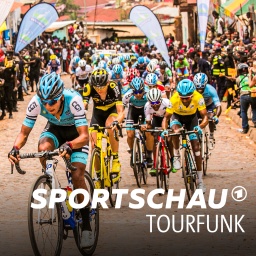 Radfahrer bei der Tour of Ruanda 
