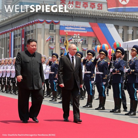 Treffen Wladimir Putin und Kim Jong Un 20. Juni 2024 in Pyöngyang