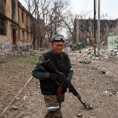 Soldat in Mariupol