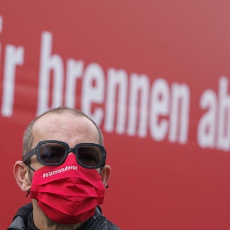 Demo der Gruppe "Alarmstufe Rot" der Veranstaltungsbranche in Berlin am 28. Oktober 2020