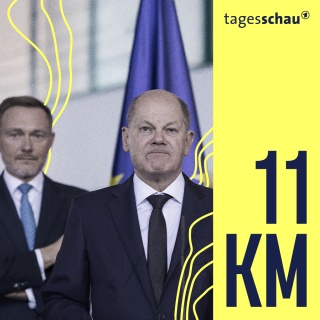 Christian Lindner, Olaf Scholz und Robert Habeck im November 2023. 