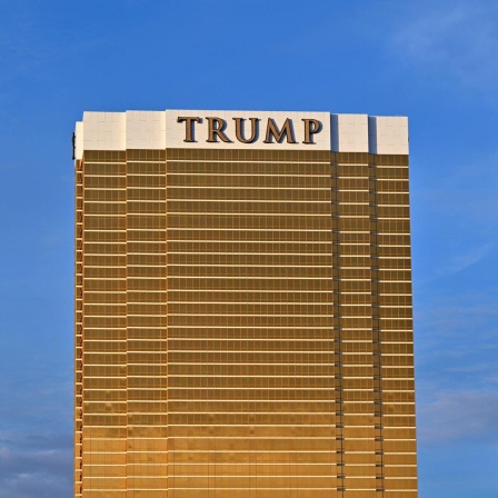 Das Trump International Hotel in Las Vegas. Das 64-stöckige Hotel mit Eigentumswohnungen und Timesharing wurde 2008 eröffnet.