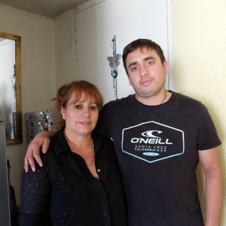 Mutter und Sohn: Jacqueline Pacheco und Cristóbal Parada