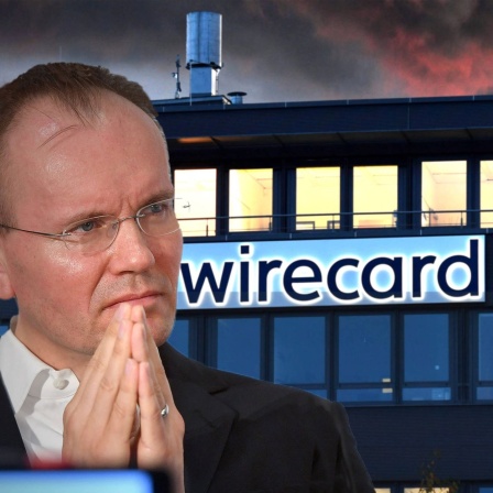 FOTOMONTAGE: Dr. Markus Braun vor dem Firmengebäude Wirecard
