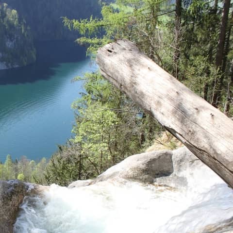 Die Gumpe am Königsbach-Wasserfall bei Schönau am Königssee. | Bild: dpa-Bildfunk/Sabine Dobel