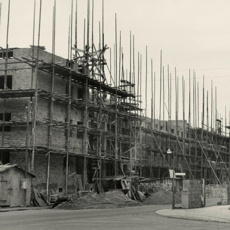 Wohnungsbaublock 1951/1952 in Berlin-Zehlendorf.
