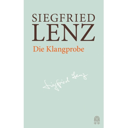 Buchcover: "Die Klangprobe" von Siegfried Lenz