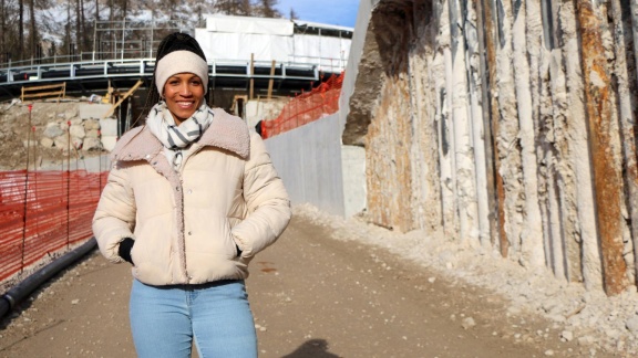 Mittagsmagazin - Mariama Jamanka Besucht Die Baustelle