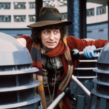 Tom Baker als Doctor Who in der gleichnamigen Serie der BBC. 