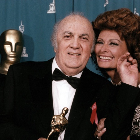 Frederico Fellini erhält 1993 einen Ehren-Oscar
