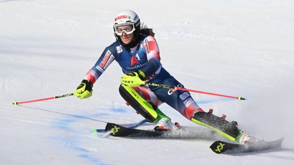 Sportschau Wintersport - Slalom Der Frauen - Der Erste Durchgang