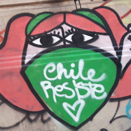 Auf einer Hauswand in Santiago: Chile leistet Widerstand