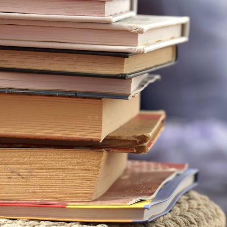 Ein Stapel älterer Bücher