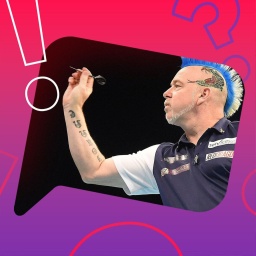 Peter Wright beim Dart