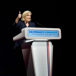 Marine Le Pen von der Partei Rassemblement National (RN)