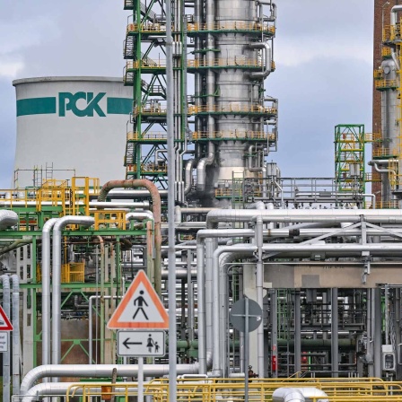 Die PCK-Raffinerie in Schwedt