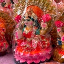 bunte Puppe zum Lichterfest Diwali in Indien 