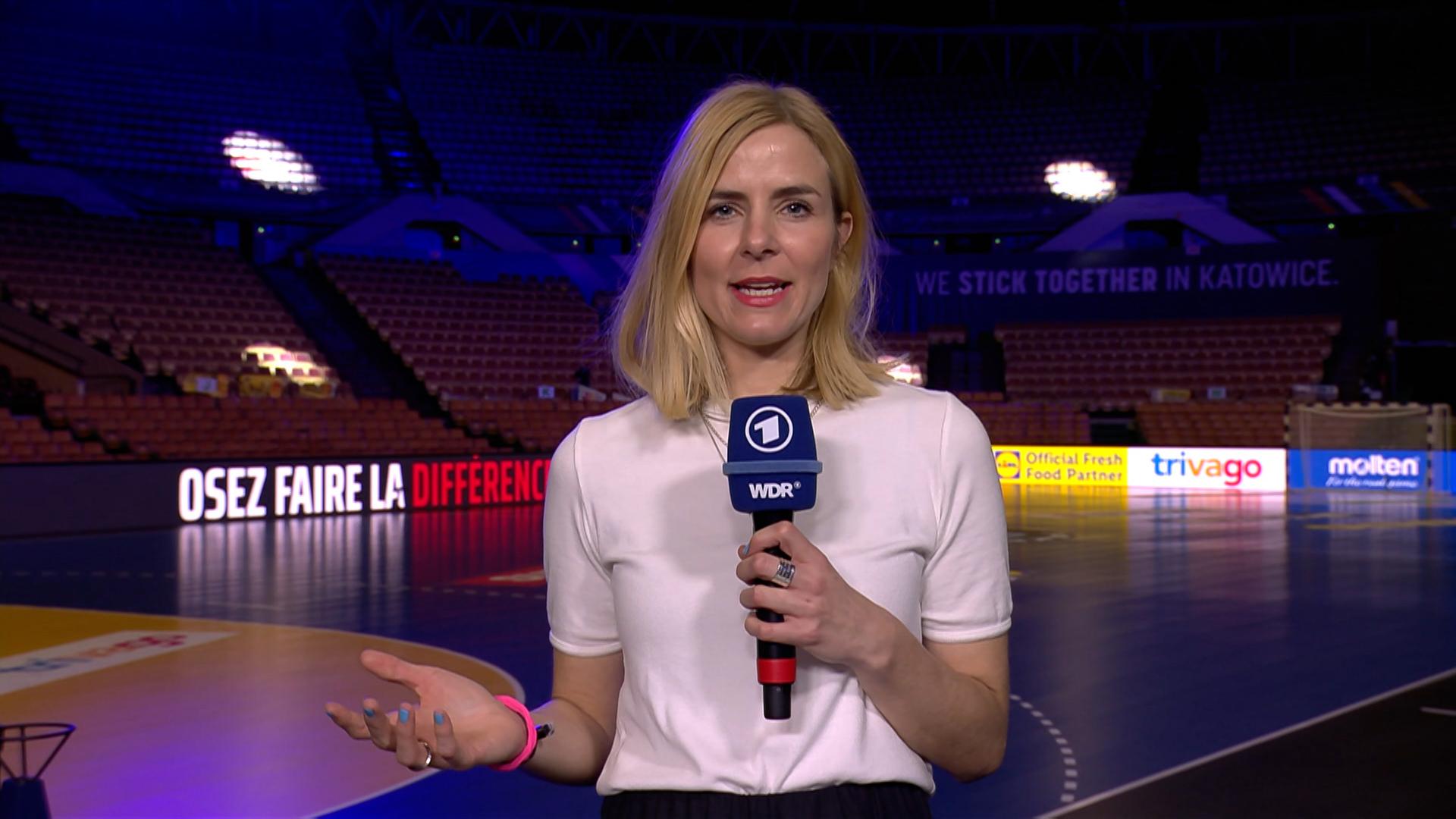 Sportschau Stephanie Müller Spirra Vor Der Live Sendung Im Ersten Ard Mediathek 